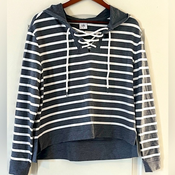 CAbi Tops - CAbi Designer Hooded Pull Over Long Sleeve Women’s size medium